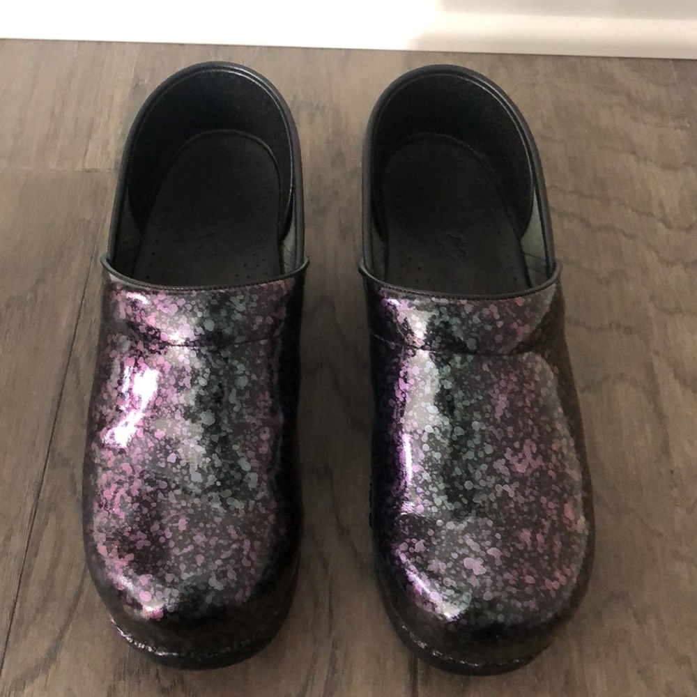 Dansko Multicolor Iridescent Clogs - image 4